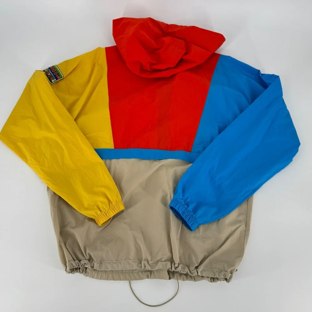 Teddy‎ Fresh Colorblock Anorak Jacket Hoodie Small Pullover Streetwear